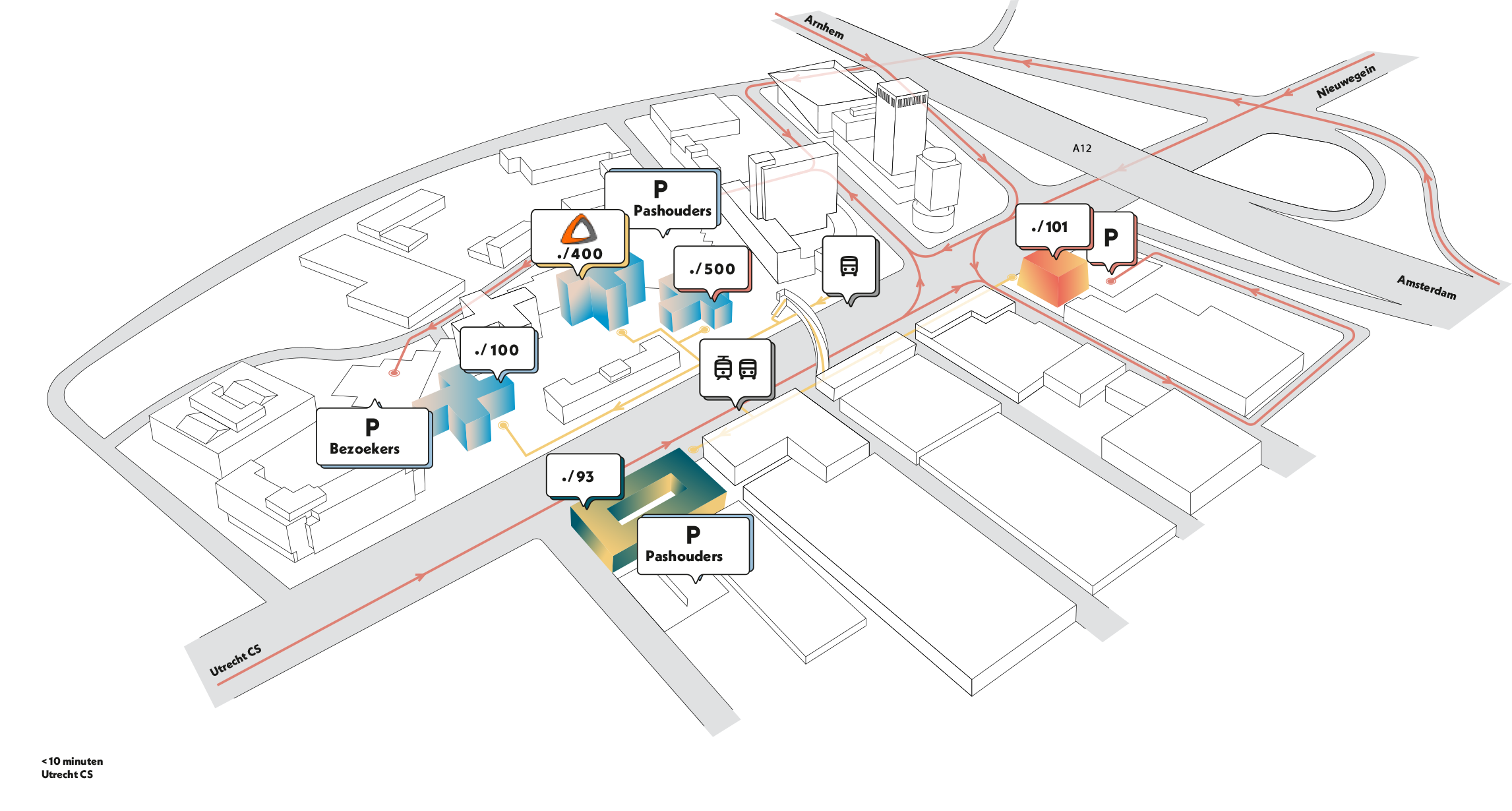 Plattegrond omgeving kantoor VAPD